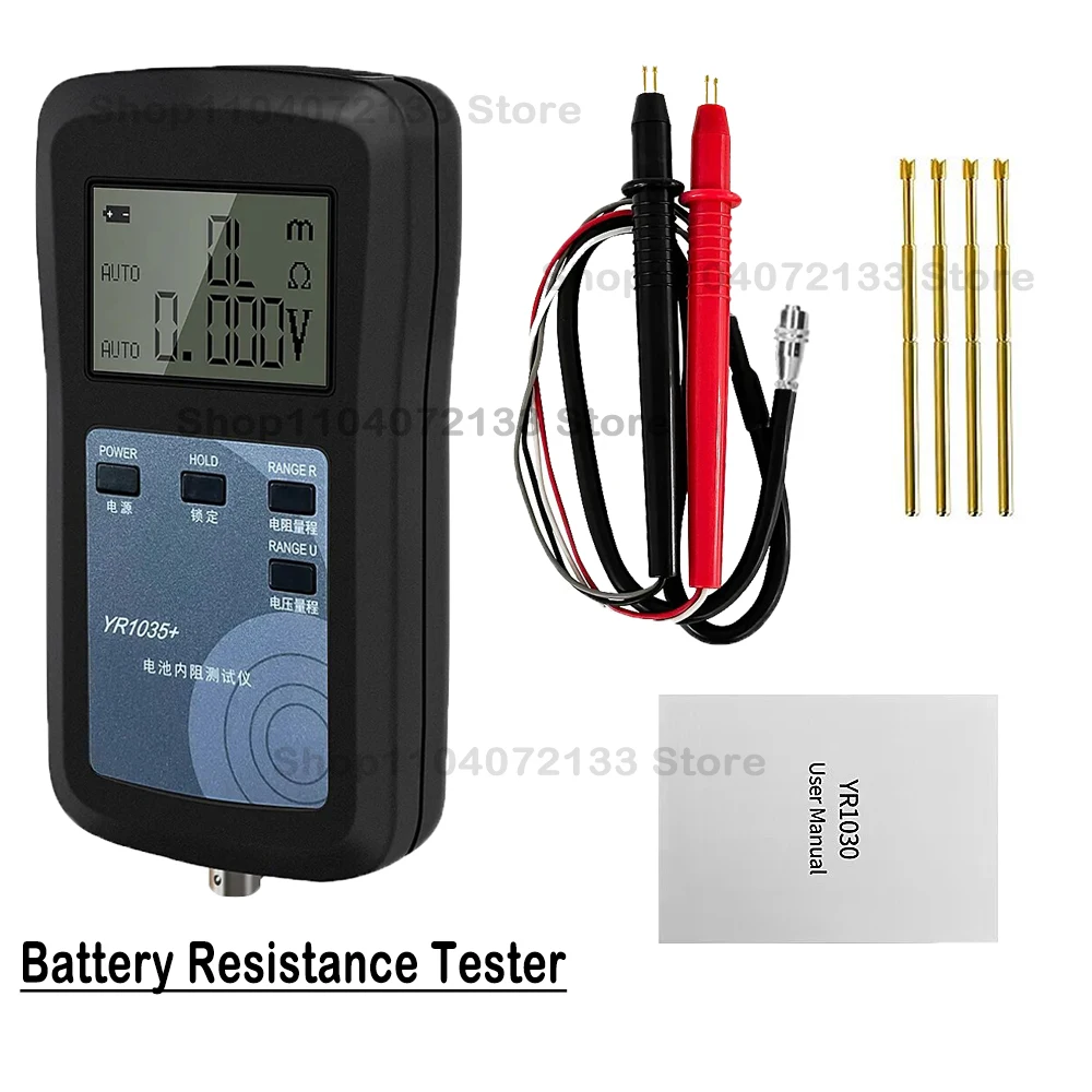 High Precision Lithium Lead-acid 18650 Battery Internal Resistance Test Instrument YR1035+100V Electric Vehicle Battery Detector