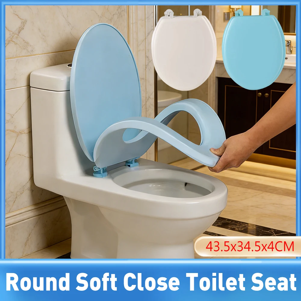 

Comfortable Foam Toilet Seat Cover Warm Soft Padded Cushion Removable Easy Cleaning Mat for Bathroom Standard Toilet Accessories
