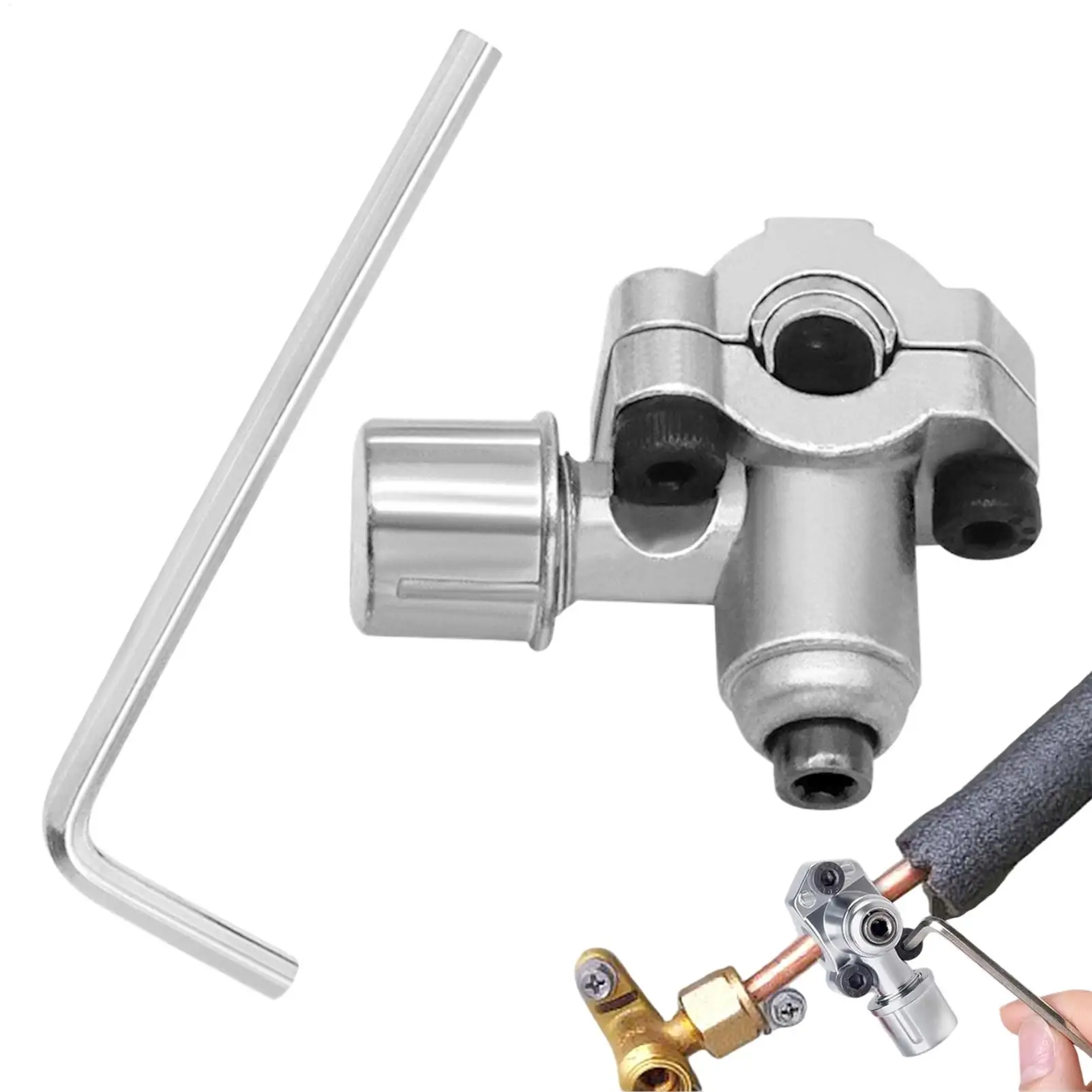 Heavy Duty Bullet Piercing Value Bpv-31 Maintenance Zinc Alloy Bullet Refrigerator Tap Valve Replacement  For Ice Maker