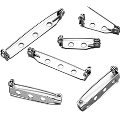 10pcs 17-45mm Stainless Steel Brooch Pin Safety Brooch Base Settings Needles Accessories DIY Jewelry Making Findings Components