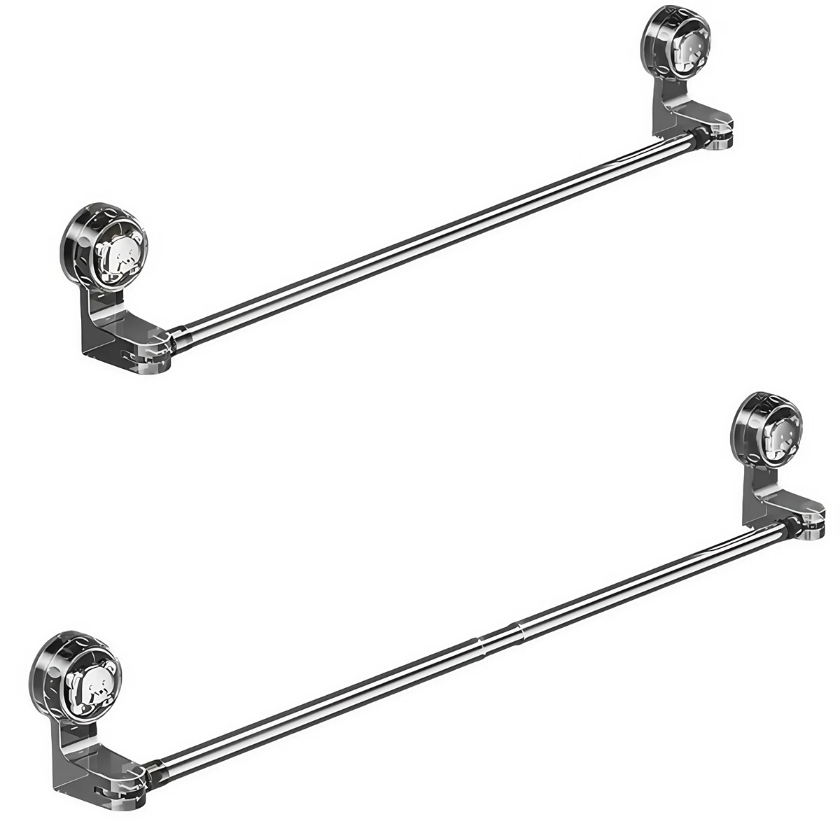 Bathroom Towel Rack Holder Adjustable Removable Suction Cup Towel Bar Towels Holder For Shower Bathroom Accessories