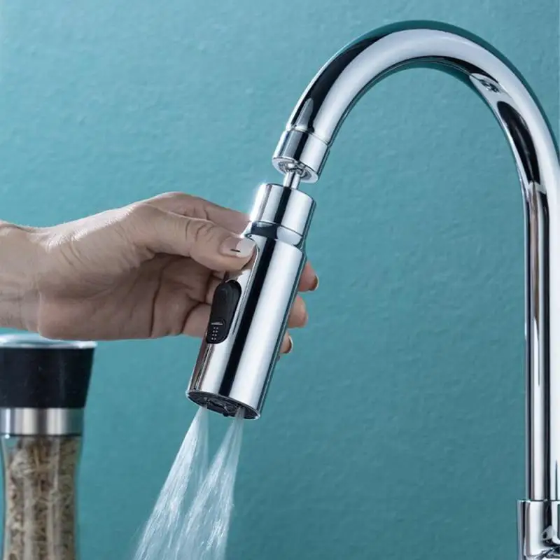 Keuken Kraan Beluchter 3 Modi Badkamer Anti-Splash Tap Extender Adapter Kraan Wastafel Sproeier Besparing Waterkraan Filter Mondstuk