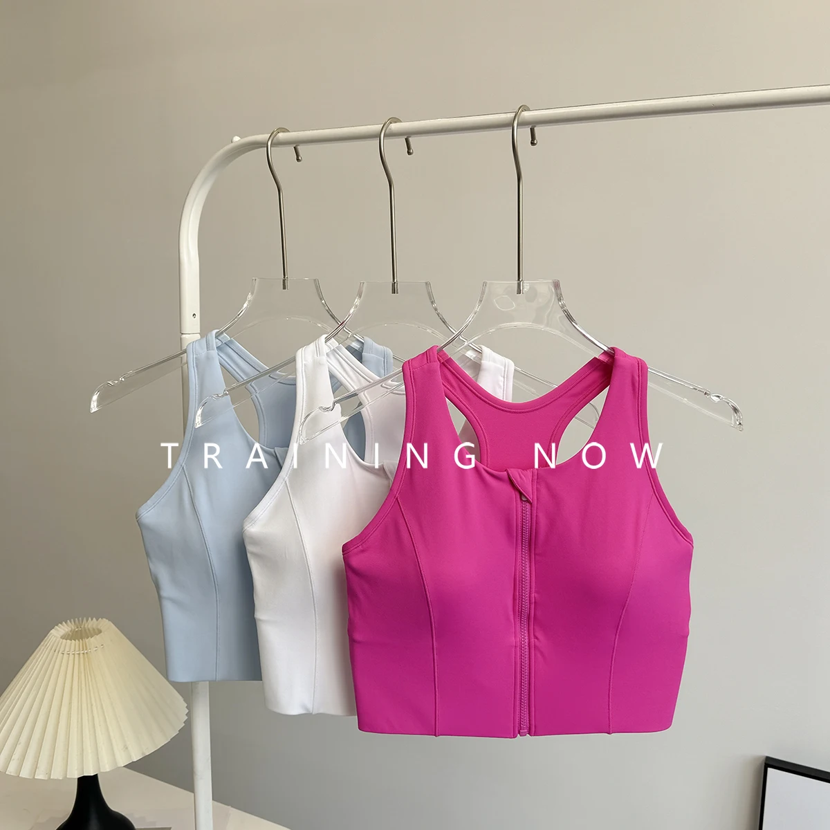 

Высокоинтенсивное противоударное спортивное нижнее белье на молнии спереди для женщин с нагрудником, встроенный костюм для йоги, телесный фитнес-жилет, бюстгальтер