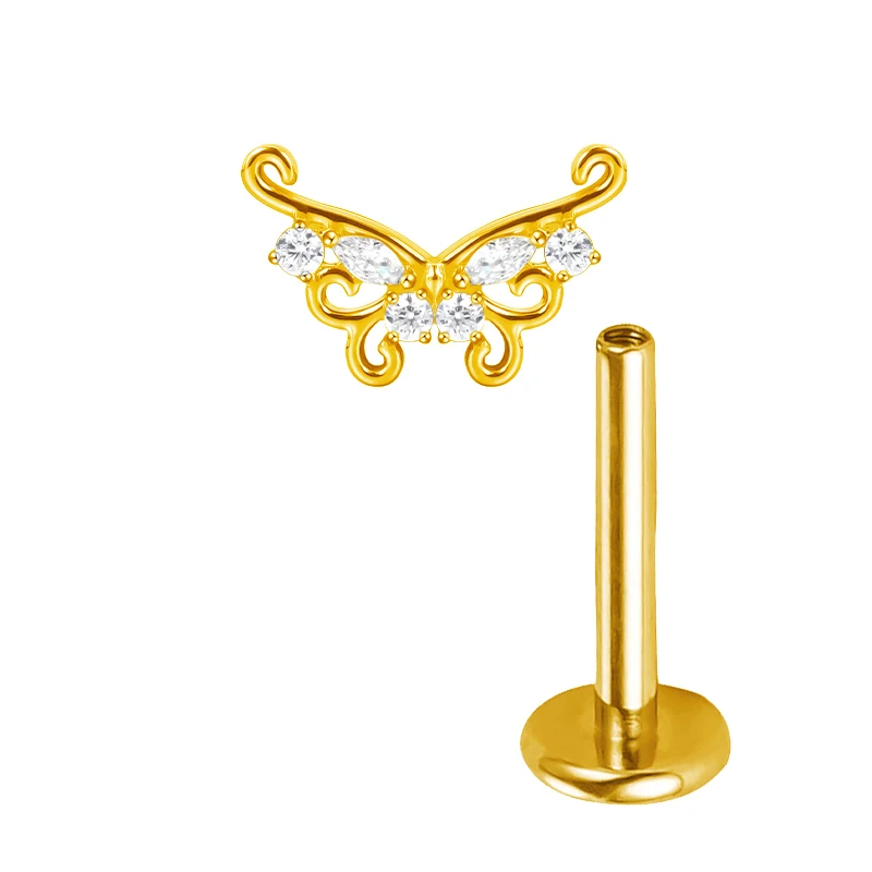 ASTM F136 Titanium Airplane Stud Earrings