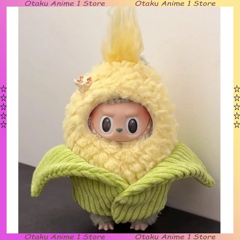 

New Labubu 3.0 Doll Clothes Cute Wacky Mart Corn One-piece Suit Mini Plush Doll Clothing Fashion Doll Accessories Gift