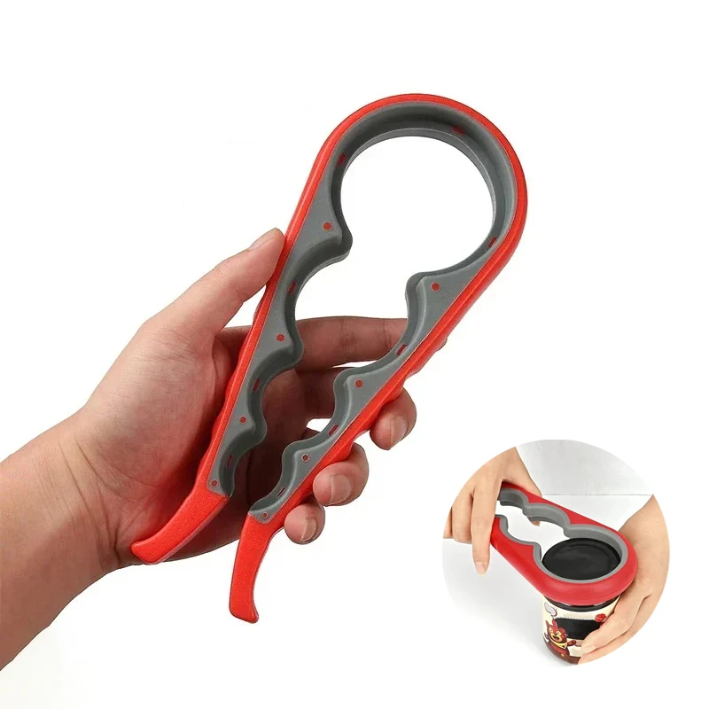 

1pc Universal Jar Opener, 4-in-1 Jar Opener, Perfect For Elderly, Arthritis, Limited Strength.for Restaurants/bars