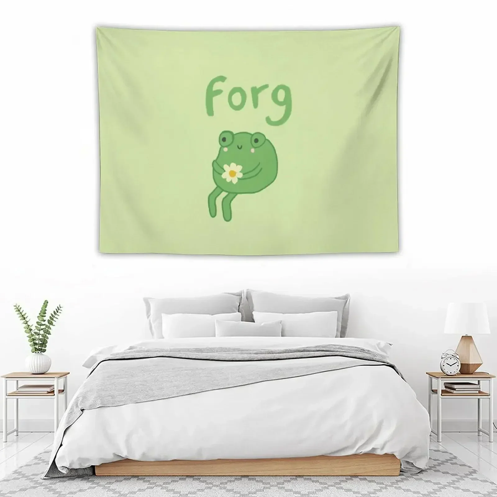 

Frog Birthday Cake Meme - Cute Cottagecore Aesthetic Frog - With Frogge Sticker pack - Toad Sitting with Flower Funny Tapestry