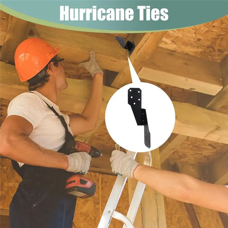 SEWS-Heavy Duty Hurricane Ties 30-Pack Coated-Hurricane Straps Ties For Trusses/Rafters, Tie Brackets Joist Hangers