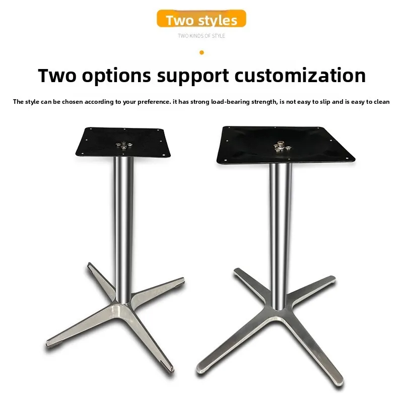 Aluminum Alloy Metal Legs Counter Height Bar Table Stand Base Adjustable Dining Desk Frame Industrial Meeting Table Support