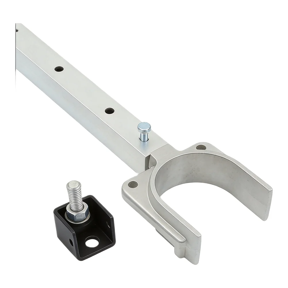 Boat Motor Support Transom Saver with Composite Head Adjustable Length 23 to 35 Inches Protects for outboard Motor Finish