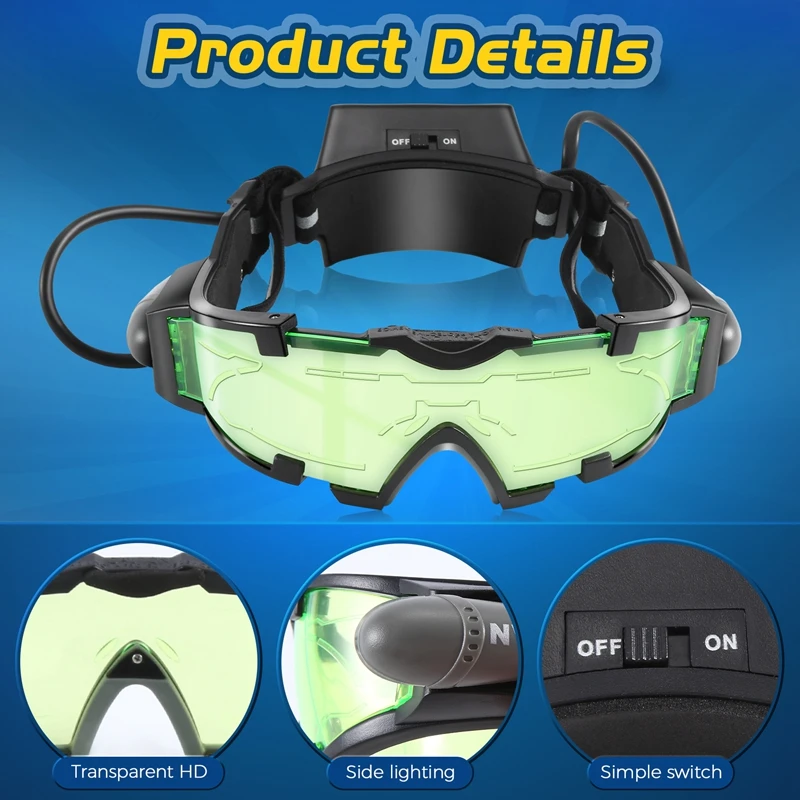 Night Vision Scope With Flip-Out LED Blue For Activities At Night Especially For Children's Games