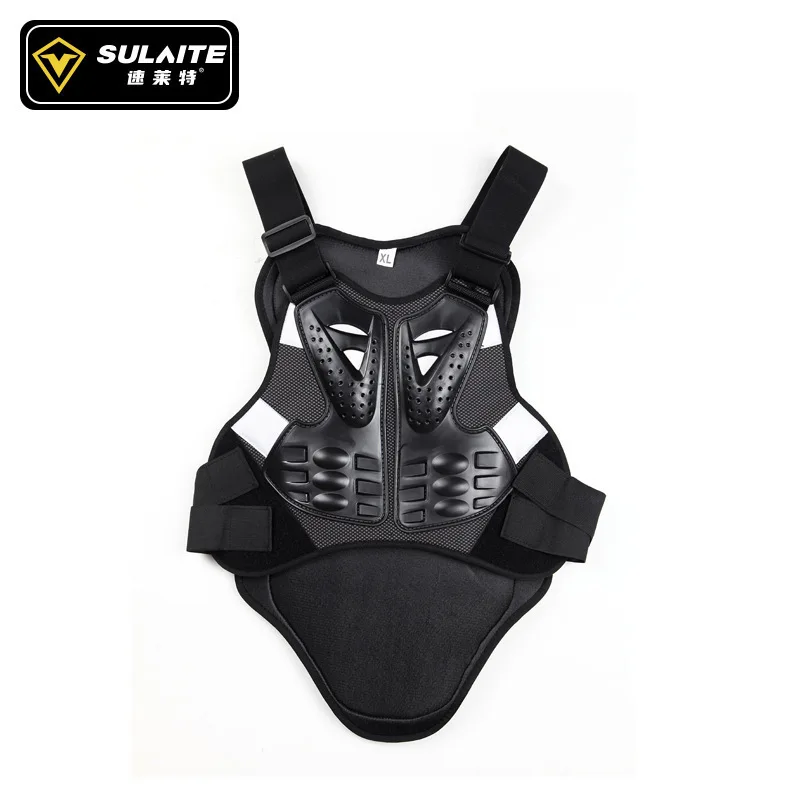 

SULAITE Motorcycle Chest Back Protector Spine Protection Armor Racing Skating Protective Vest For Adult Motocross Riders Skaters