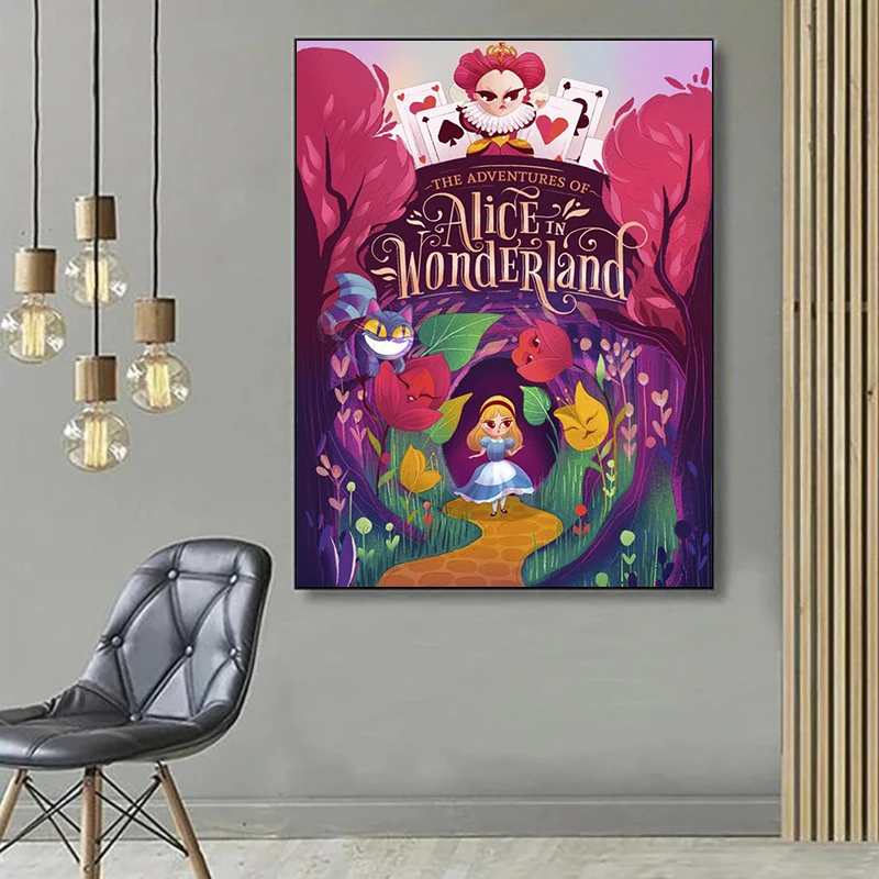 2024 New 5D DIY Alice in Wonderland Diamond Painting Kit Diamond Embroidery Color oil painting hand Mosaic home decoration gift