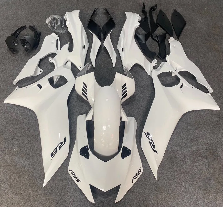 

For YZF-R6 2017 2018 2019 2020 2021 2022 2023 Yamaha YZFR6 Blue White Bodywork Cowling Motorcycle Fairing Kit