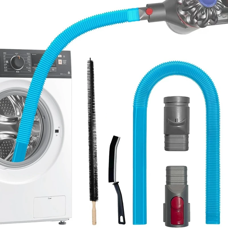 Комплект вакуумной насадки для сушильной машины ABBR для Dyson V15 V12 V11 V10 V8 V7 Gen5 V6 DC58 DC59 Шланг для сушильной машины и щетка для чистки