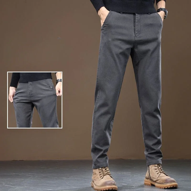 Trousers for Men Cotton Casual Pants Man Long Pocket Sale Slacks Classic Y2k Harajuku Fashion Big Size Trend Streetwear Baggy