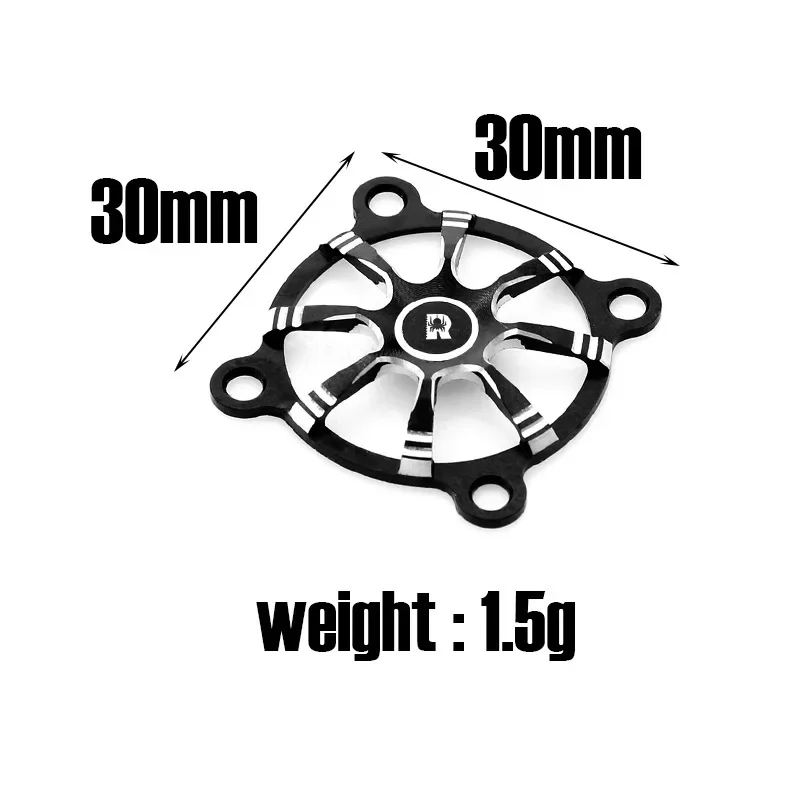 금속 모터 냉각 선풍기 커버 보호 쉘, DIY RC 모델, RC 자동차, 보트 크롤러, 몬스터 트럭 모델용, 30mm, 1 개