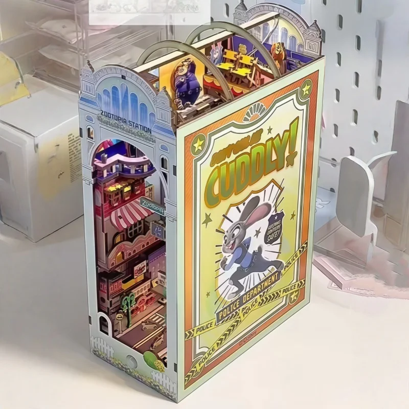

In Stcok Original Disney Zootopia Book Stand 3d Toy Rabbit Judy And Nick Kawaii Birthday Ornament Toy Model Surprise Xmax Gift
