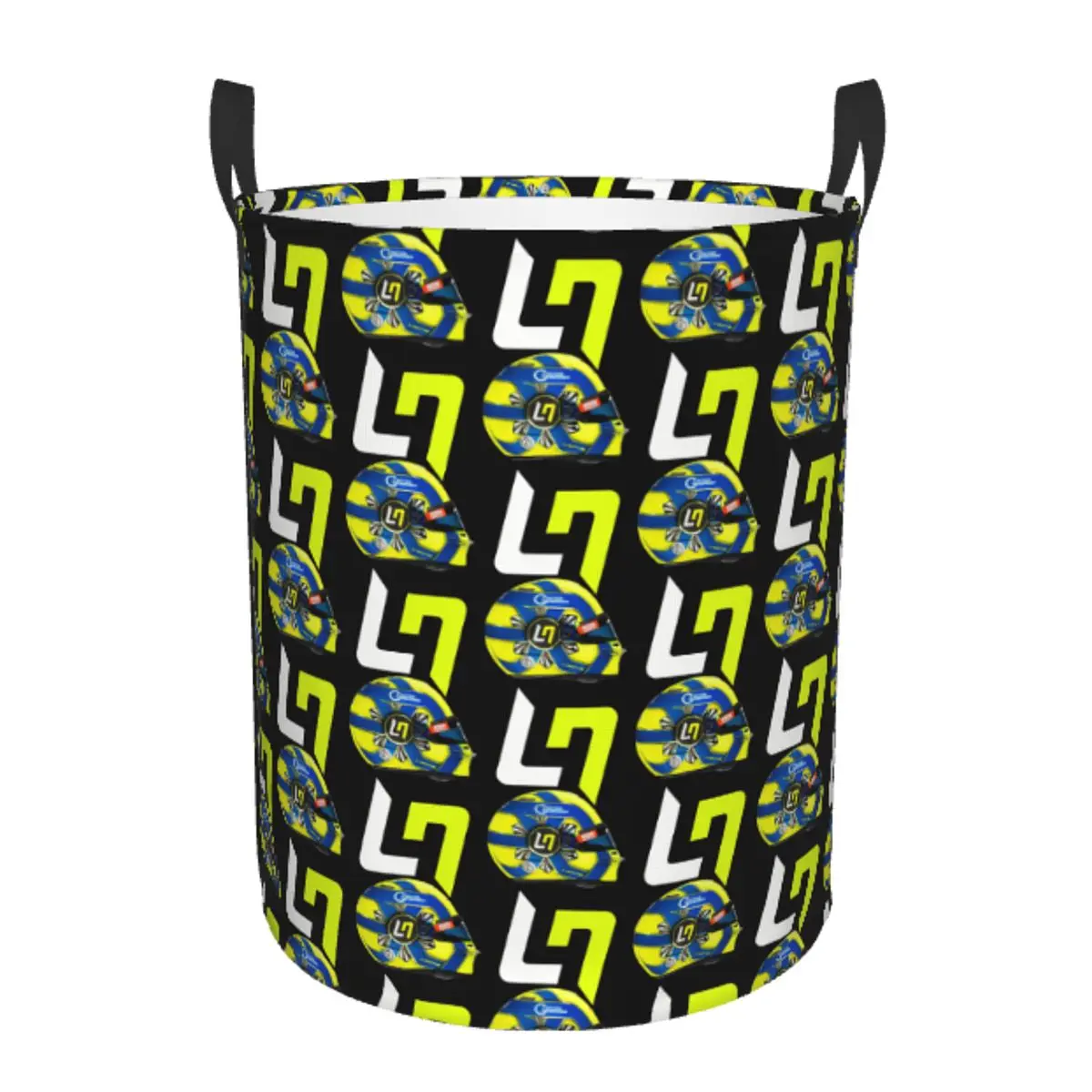 سلة غسيل سائق سباق Lando Norris البريطانية المخصصة، صندوق تخزين ملابس كبير قابل للطي، سلة أطفال