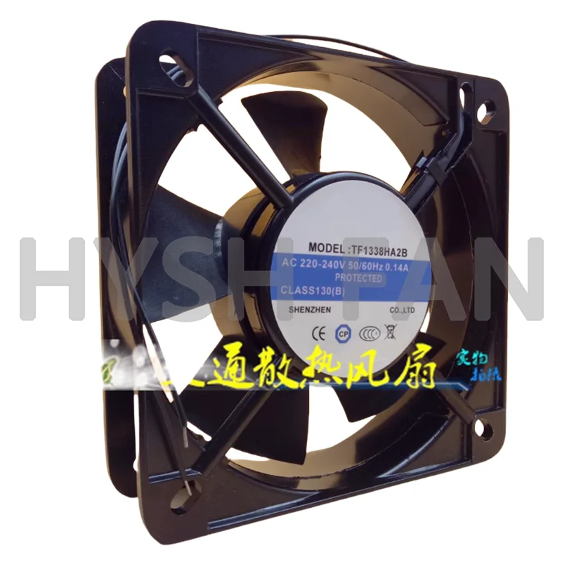 Ventilador de disipación de calor TF1338HA2B, 220V, 0.14A, 13538