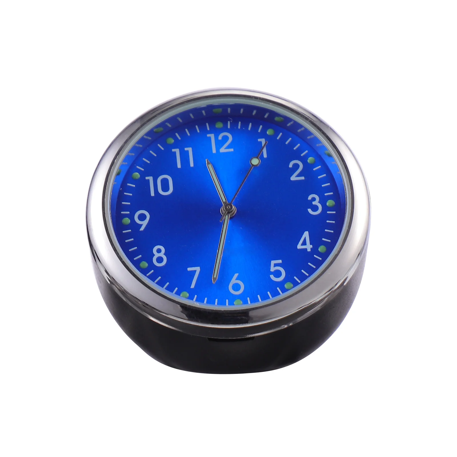 

1pc Quartz Luminous Car Clock For Dashboard Mini Vehicle Clock Clear Scale Display Auto Interior Mounting