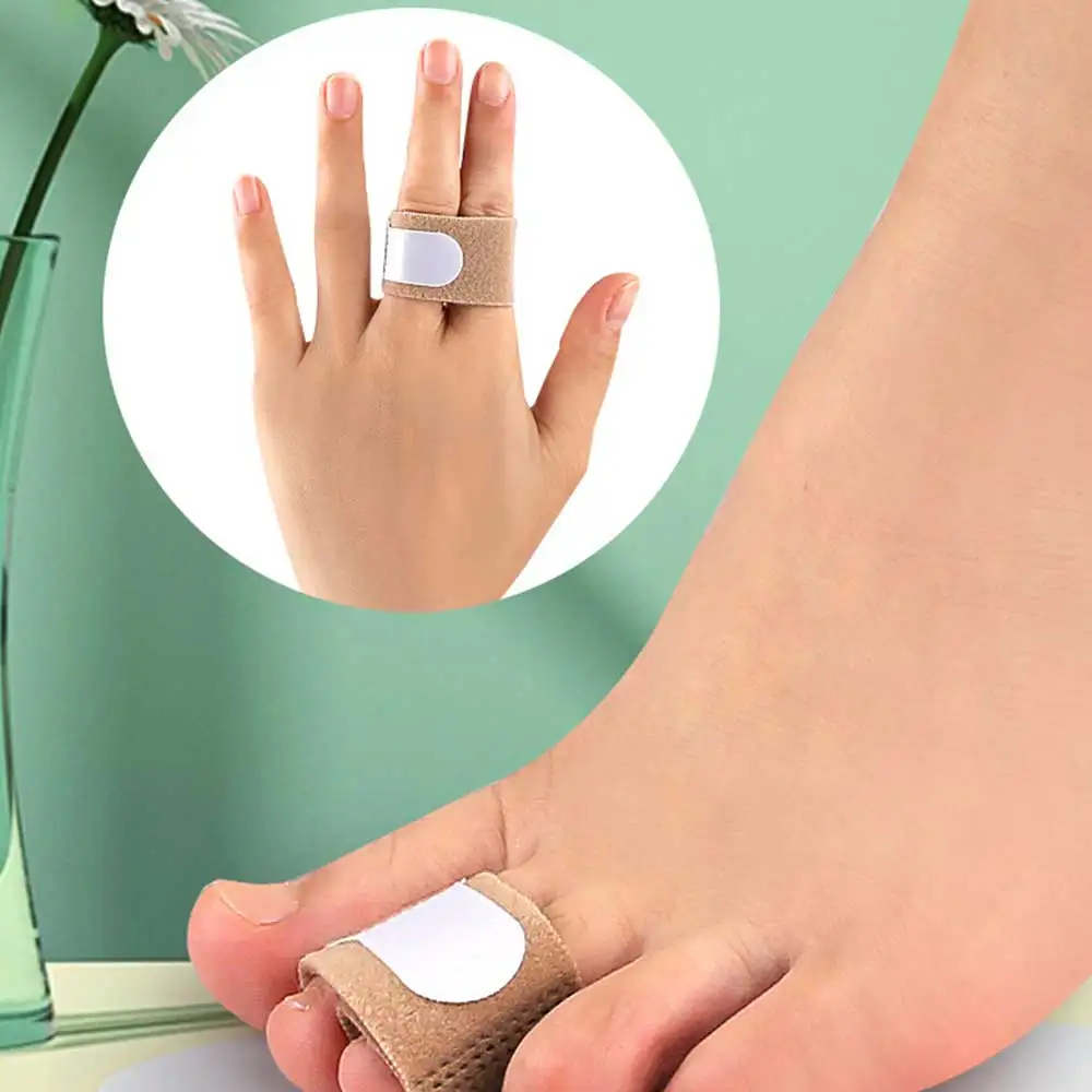 

1Pc Toe Finger Straightener Hammer Toe Hallux Valgus Corrector Bandage Toe Separator Splint Wraps Foot Care Supplies Health Care