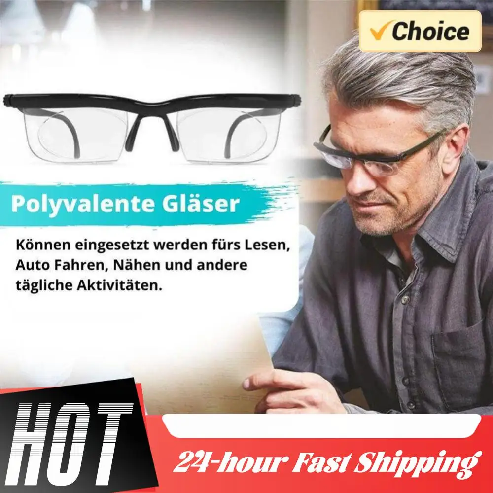 

Очки для чтения 1/2 шт. (1 или 2 шт.) -6D до +3D, регулируемые по диоптриям, с переменной фокусной дистанцией, для коррекции близорукости и пресбиопии