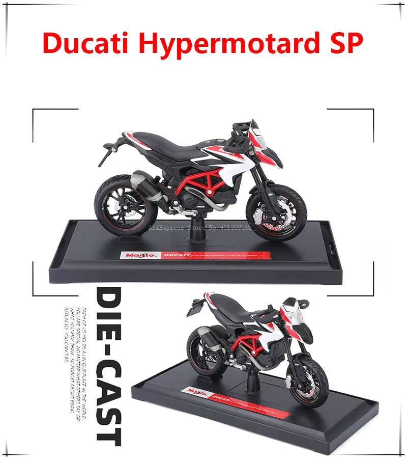 Maisto Ducati Super Naked V4 S Maßstab 1:18, Legierungs-Motorrad-Druckgussmodell, Sammlerstück, Geschenkspielzeug – Detail 4