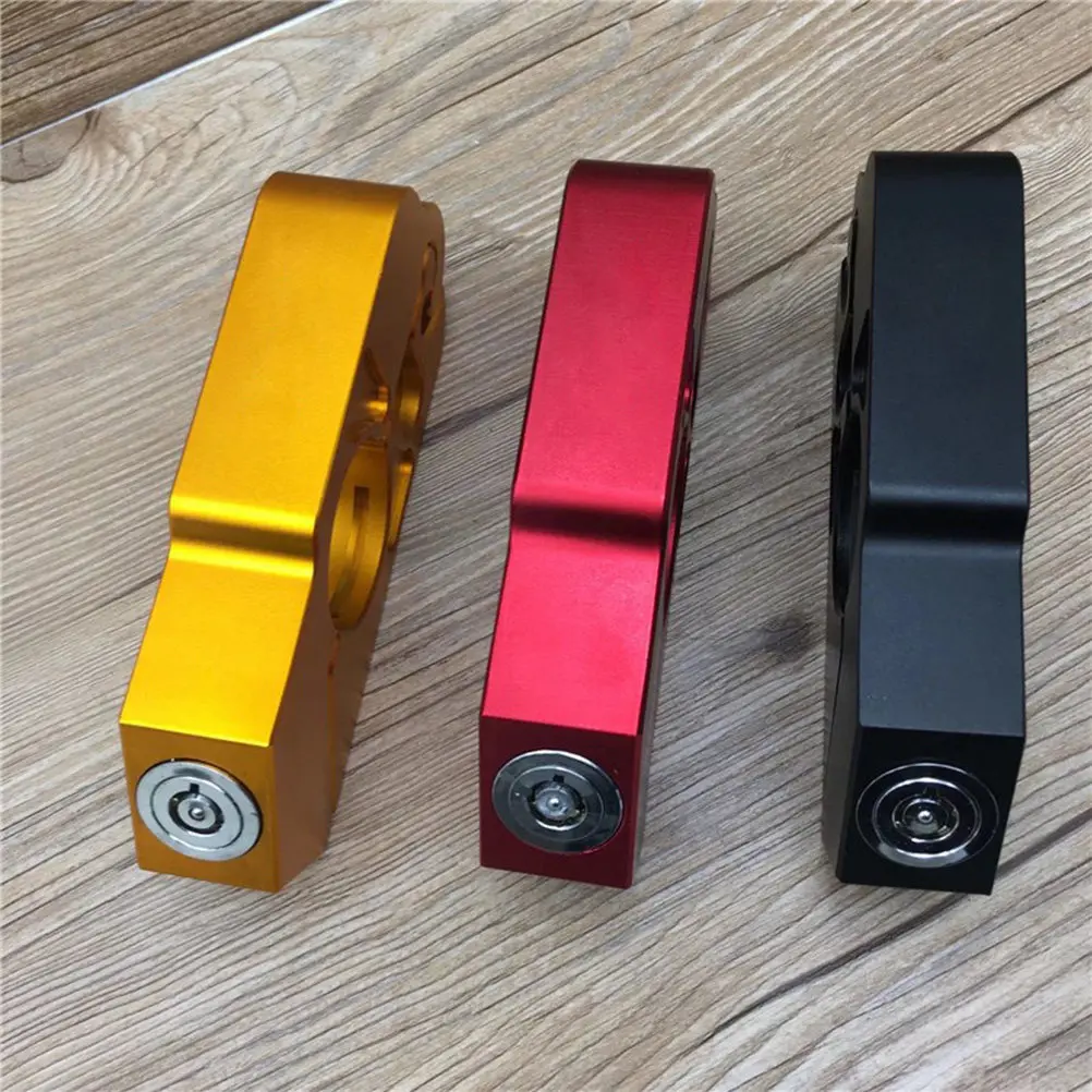 

Motorcycle Handlebar Anti-Theft Brake For Scooter Atv Cnc Security Motorbike Lock Motorcycle Lock Golden Compact
