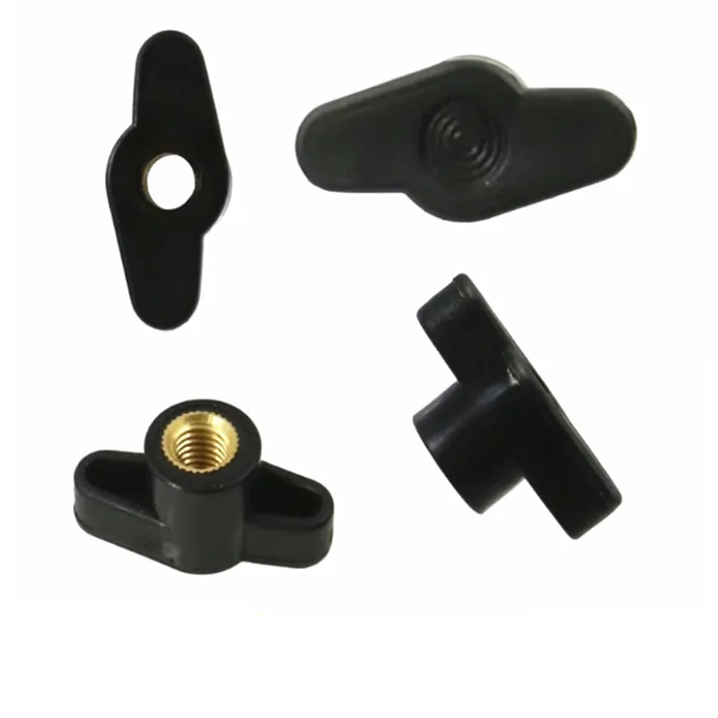 

5pcs M4 M5 M6 M8 35# Head Diameter Plum Bakelite Hand Tighten Nuts Butterfly Plastic Head Hand Knob Nut