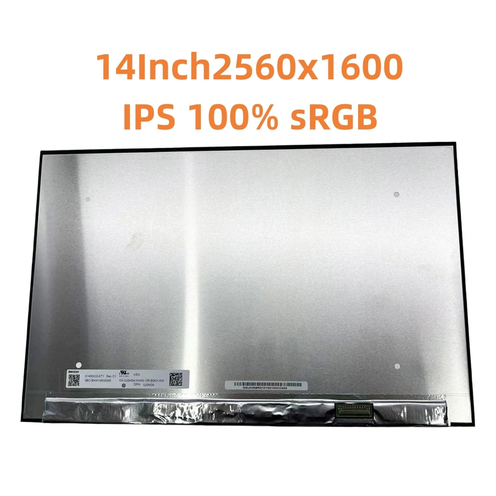 

14.5Inch Display Matrix Panel N145GCG-GT1 Fit LP145WQ1-SPB1 IPS 100% sRGB Laptop LCD Screen QHD 2560x1600 EDP 40Pin