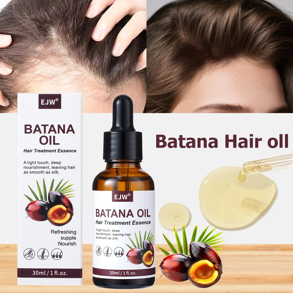 Batana Oil Hair Treatment Essence for Hair Growth Thickening Reduce Frizz Split Ends Hair Scalp calp Nourishing Treatment Oil