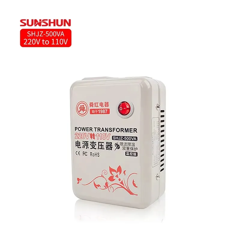 

500W Single Phase High Performance Toroidal Power Transformer 220V to 110V 500VA Voltage Converter 100V Frequency 60Hz