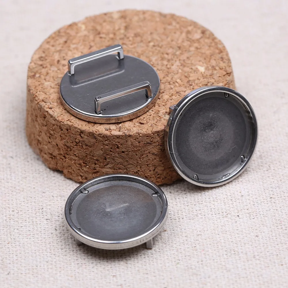 onwear 10pcs fit 20mm round slider cabochon base settings stainless steel blank cameo bracelet bezel trays diy jewelry findings