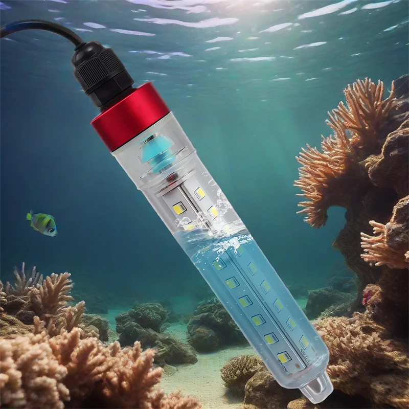 5V 12V LED Strong Light Underwater Fishing Lights Waterproof Super Bright Boat Fishing Lamp Raft Fishing Lighting Night Fishing