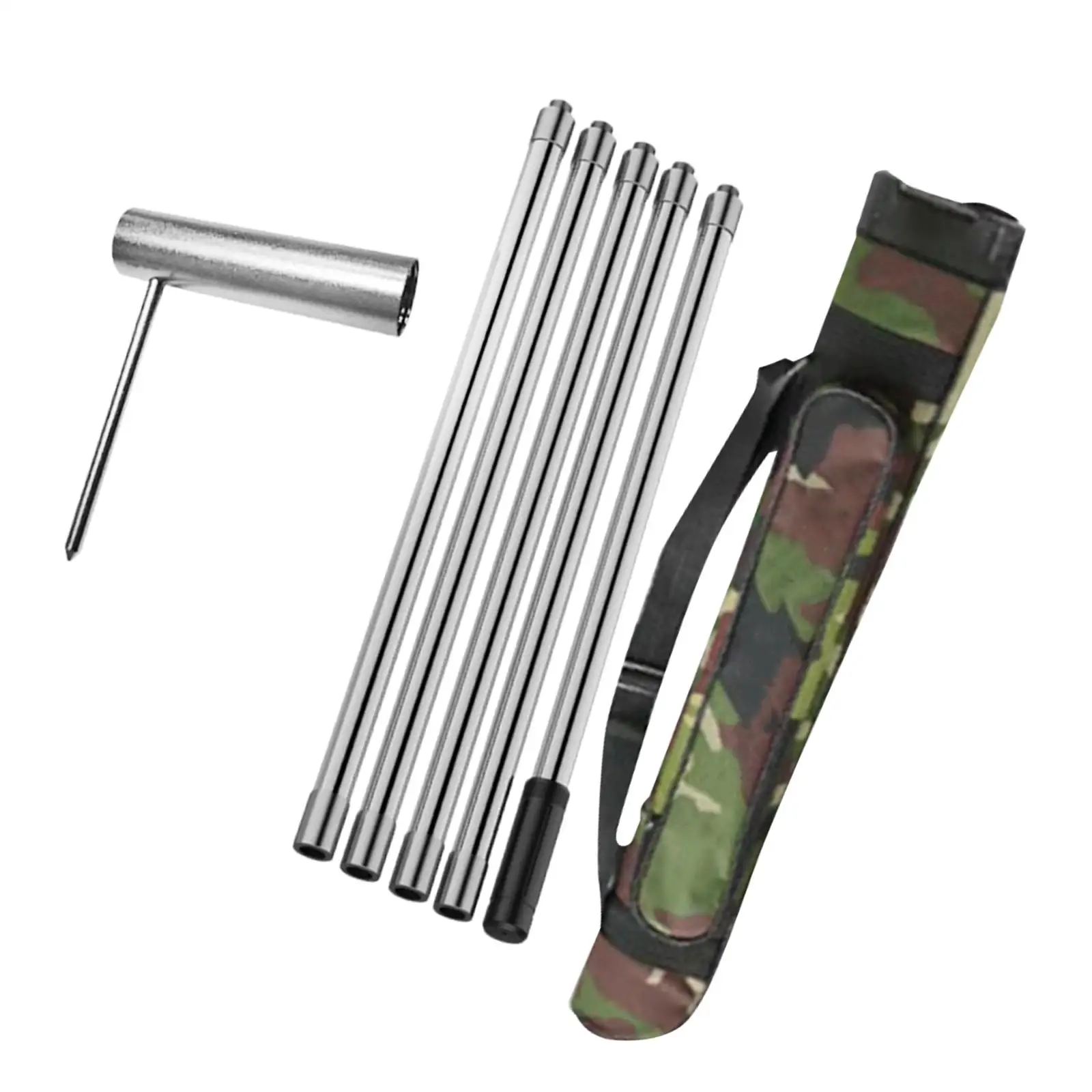 Ceiling Iron Wire Installation Tool Portable Multifunctional Parts with Extension Rods Ceiling Wire Wrapping Tool with Carry Bag