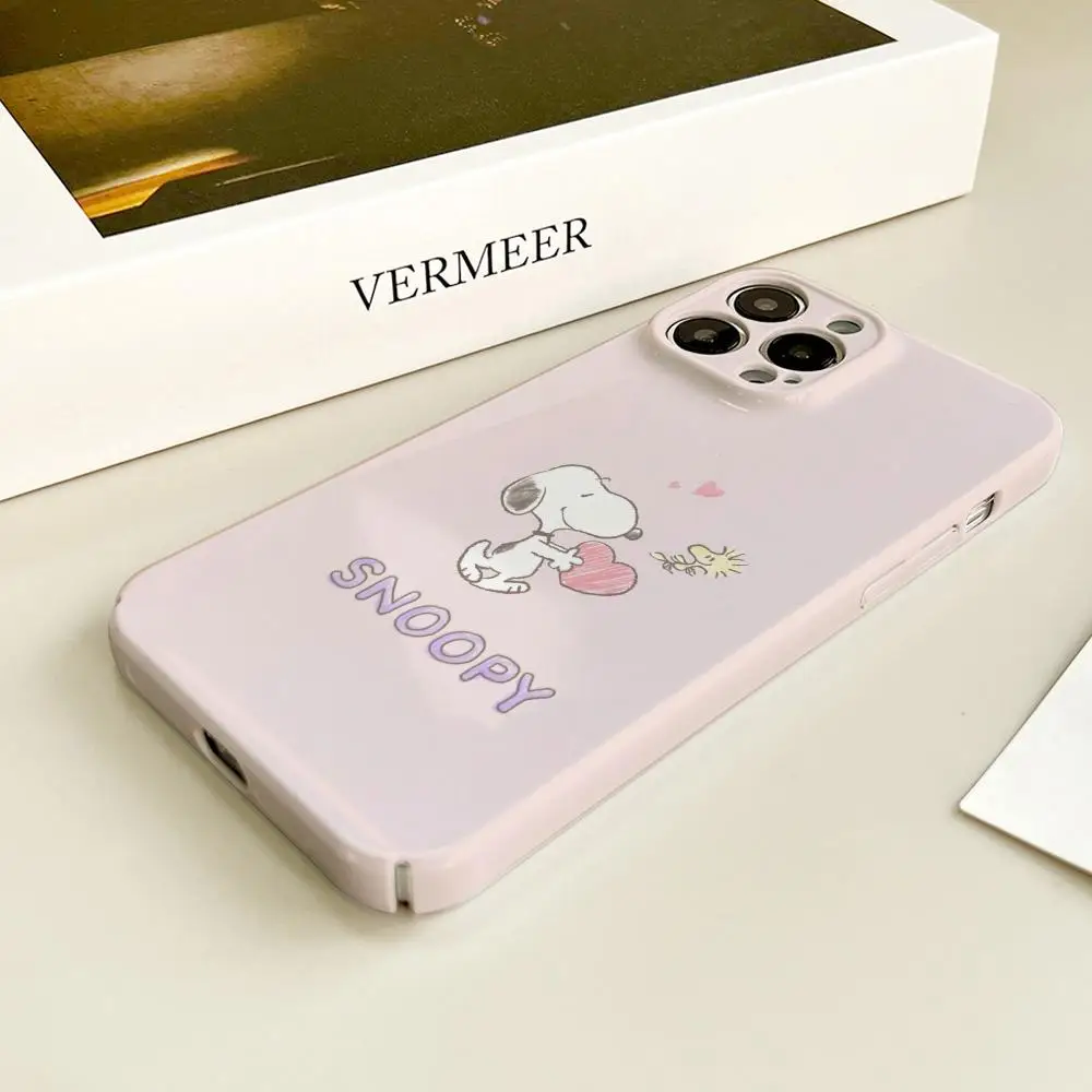 S-Snoopy Niedliche Cartoon-Handyhülle für iPhone 17 Air 16 15 13 11 14 12 Pro Max Xr X Xs Plus Glatte und Umfassende Abdeckung