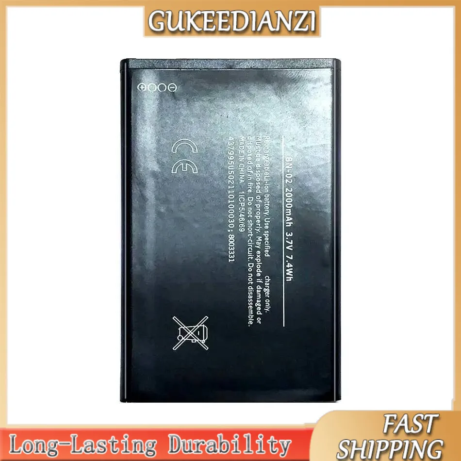 

High Capacity BN-02 For Nokia XL 4G RM-1061 RM 1061 RM-1030 RM-1042 2000Mah Mobile Phone Battery