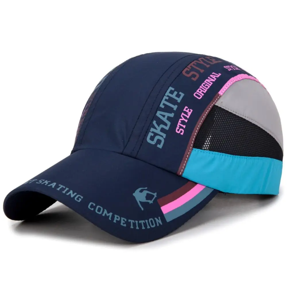 Quick Drying Quick Drying Hat Ultra Thin Breathable Breathable Baseball Cap Unisex Letter Patchwork Mesh Baseball Cap Summer
