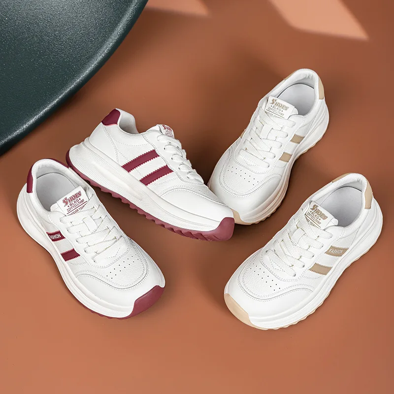 

Женские туфли на толстой подошве, широкие толстые ноги, легкие летние повседневные лоскутные спортивные туфли в стиле поп