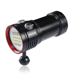 Tauchlampe,LetonPower L15 20000Lumens taschenlampe tauchen,Unterwasser 100m tauchlampe,unterwasser taschenlampe, unterwasser vid