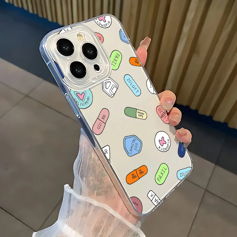 Xanax chill pill do caso de telefone para samsung galaxy s25 s24 s23 s22 s21 s20 fe note20 note10 edge plus ultra lite 5g claro