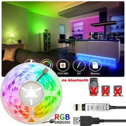 DC5V LED Lights sterowanie na podczerwień SMD5050 wystrój pokoju TV pulpit ekran podświetlenie taśmy LED zmiana koloru światła sypialnia Decoratio