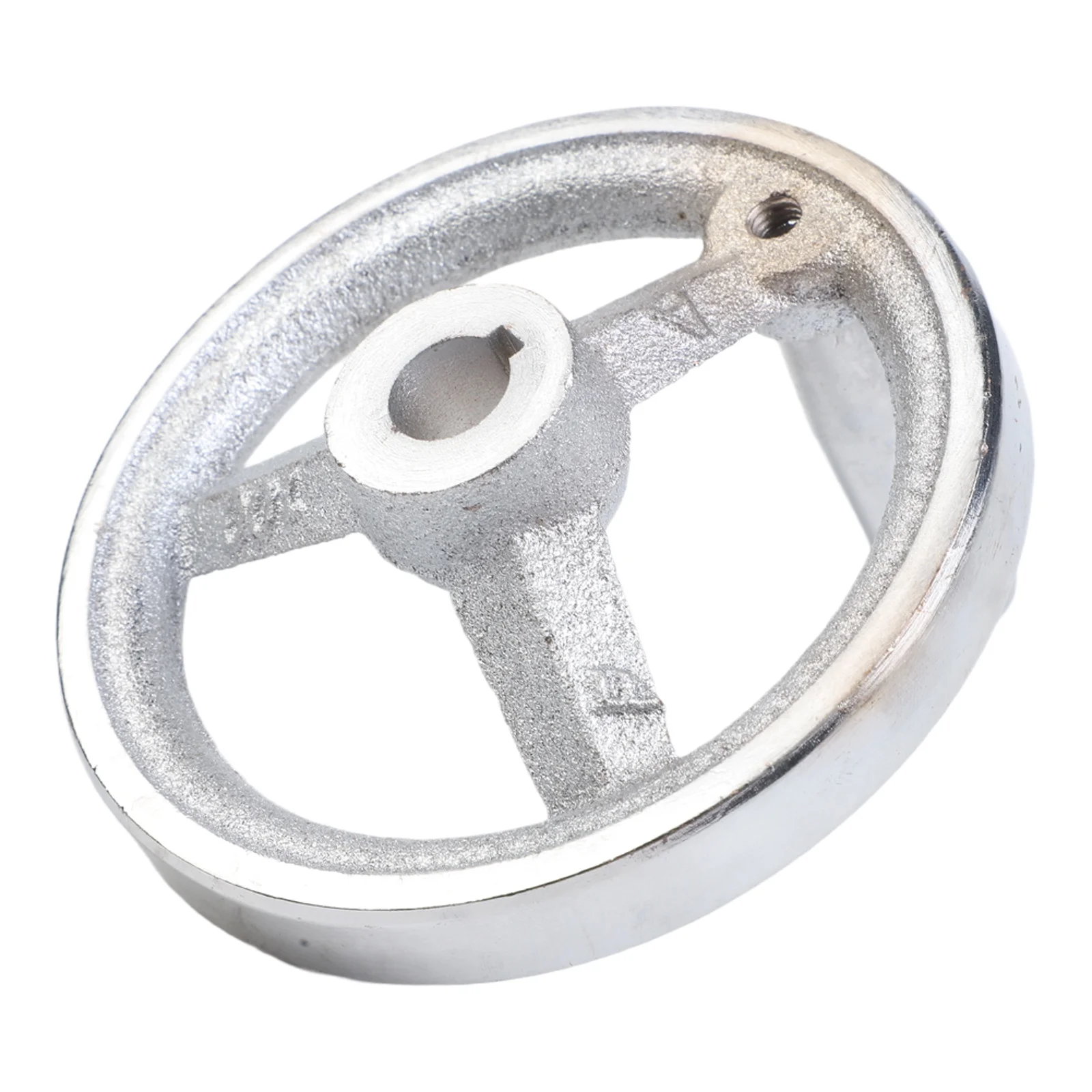 

Rotary Handwheel 100mm 394 Inch Chrome Plated Cast Iron with Handle for Precise Control on For Milling Machines