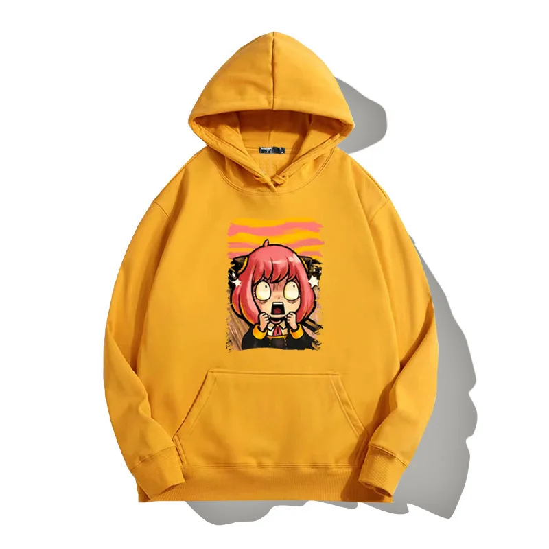 Anime SPY × FAMILY Character Images Printed Women's Clothing Sports Style Hoodies Fashion Leisure Trend Street Culture