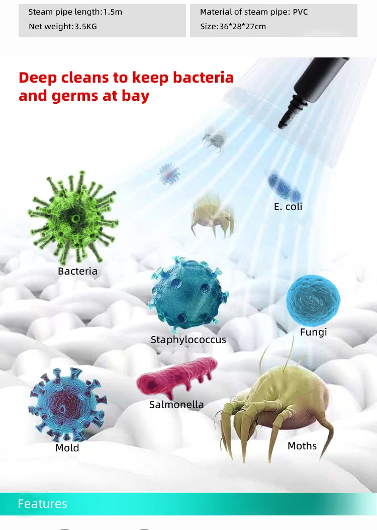 Car Detailing Steam Cleaner Water Tank Portable Electric Steam Cleaner for Car Wash