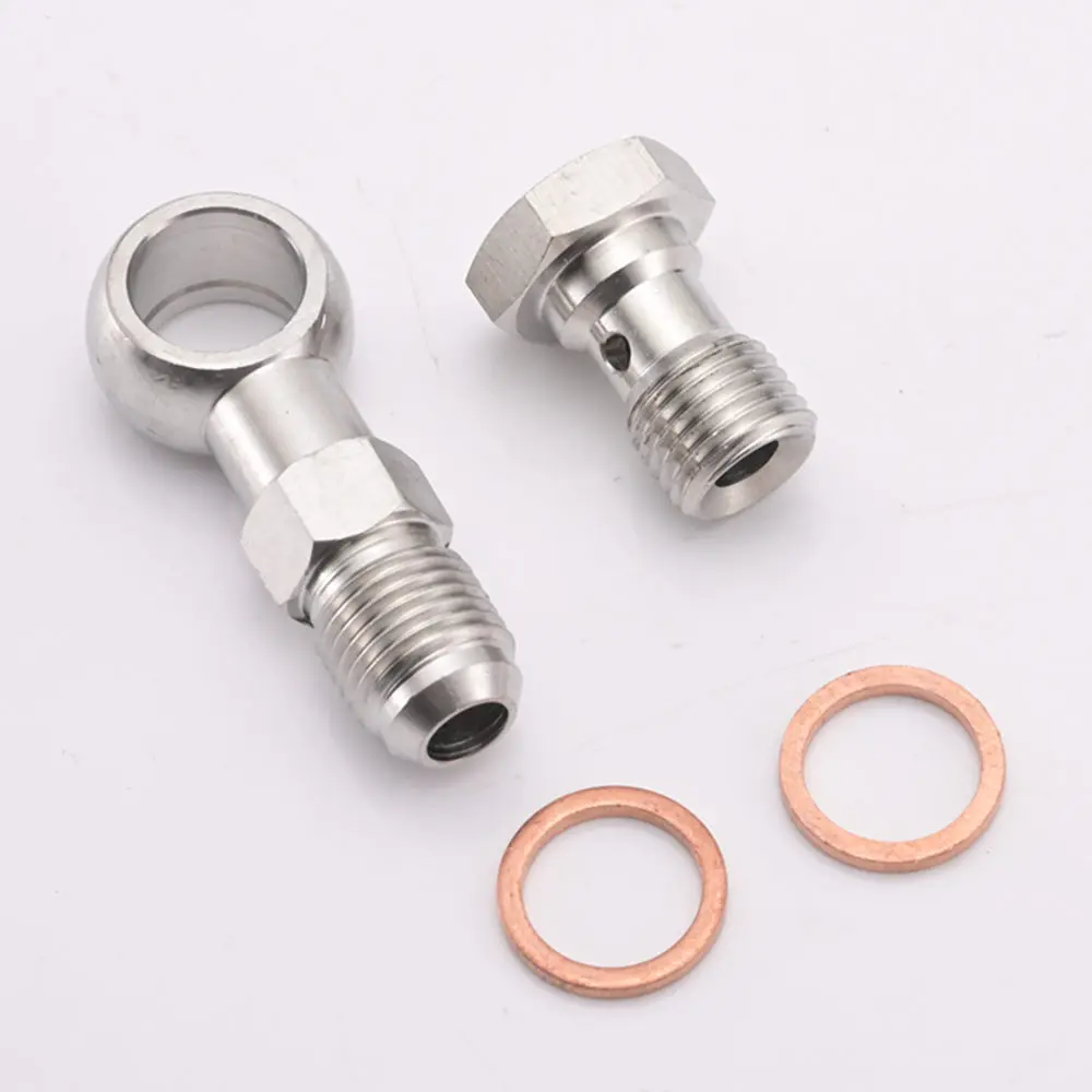 EPMAN Car Banjo Bolt M14x1.5mm to 6AN -6 Turbo Water Coolant GT25 GT28 GT30 MHI TD05 TD06 EP-CGQ119