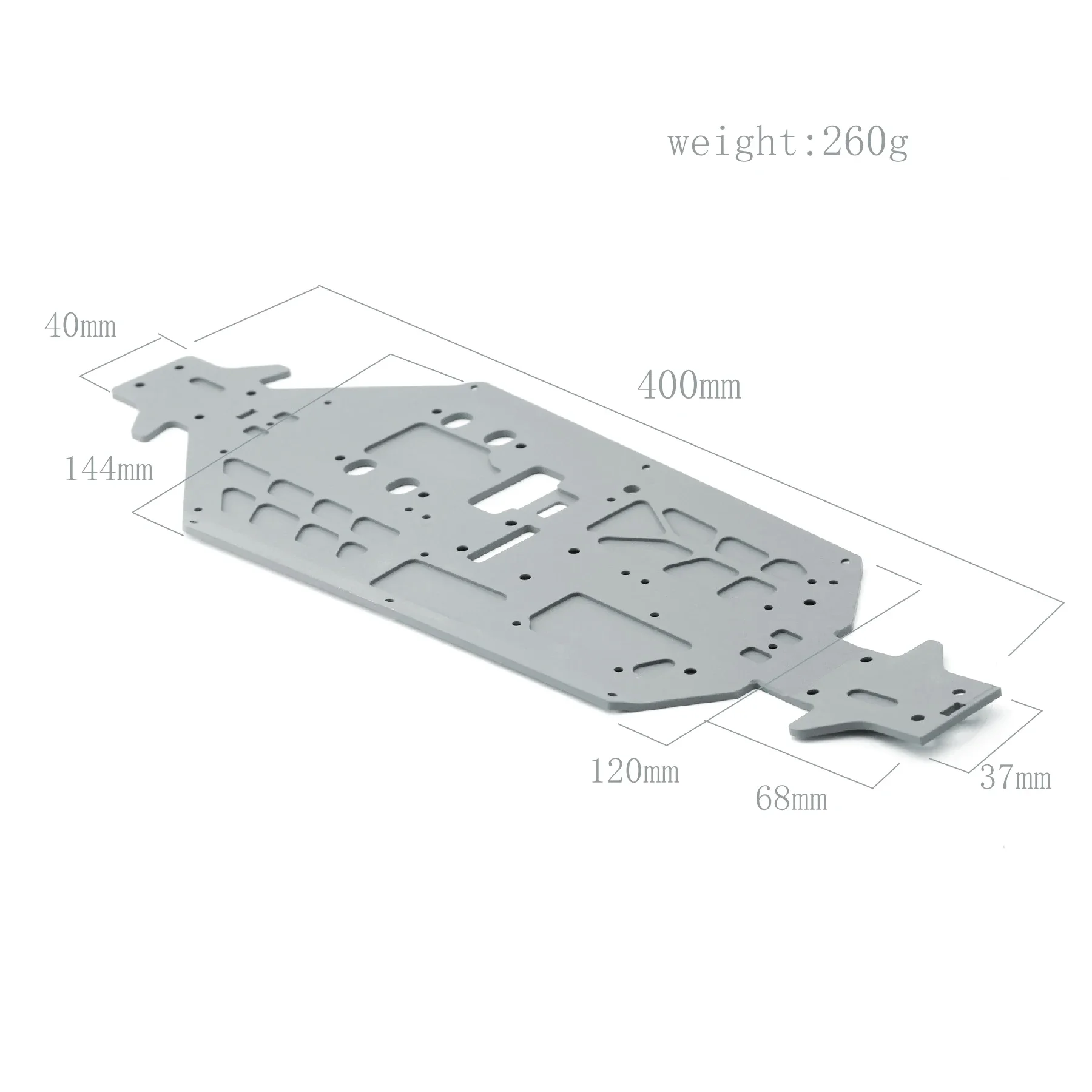 Metal Main Chassis Plate IF601 for Kyosho MP10 1/8 RC Car Upgrade Parts Accessories