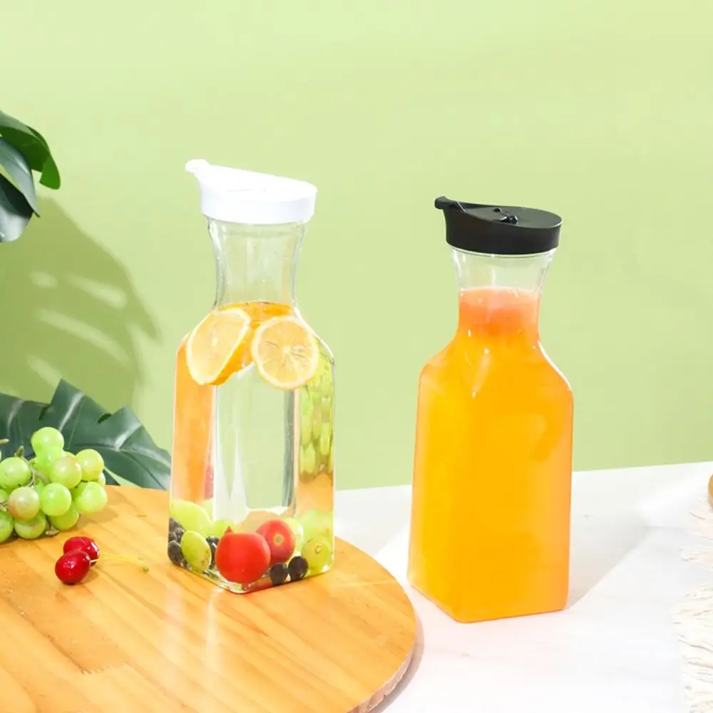 

Новый высококачественный графин для сока 32 унции 1000 мл, квадратный большой холодильник, контейнеры для напитков, прозрачный пластиковый контейнер для сока, кладовая для хранения