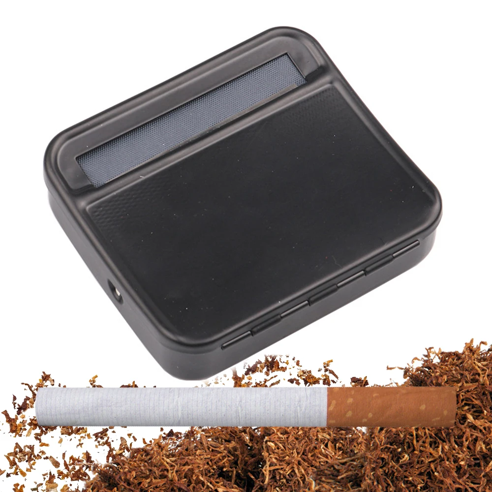 tobacco rolling boxes Metal Cigarettes Roller Box 70mm Manual Cigarette Rolling Machine  Cigarettes Case Tobacco Filling Device For Smoking Accessories